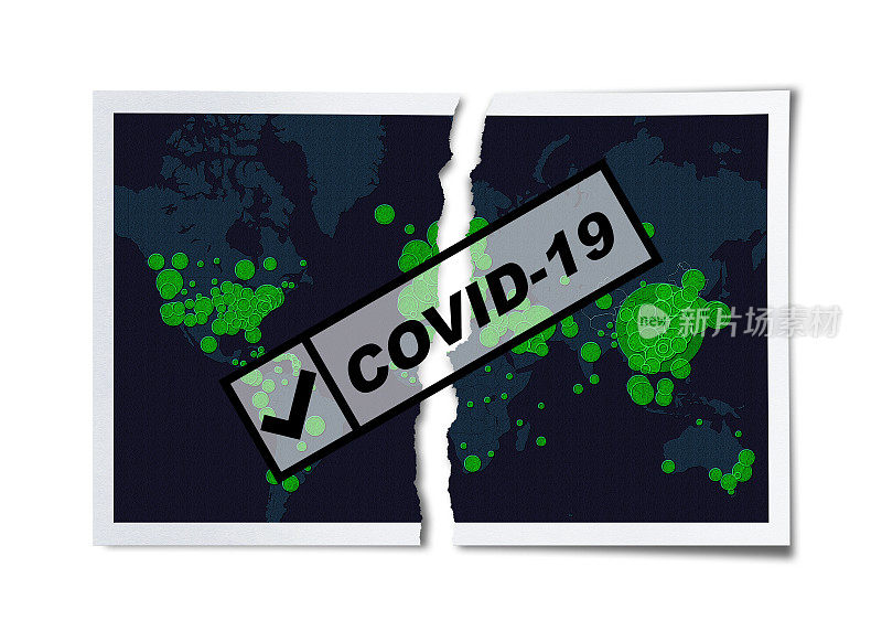 世界-旧空白照片-冠状病毒(COVID-19)