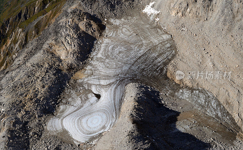 这是阿拉斯加德纳里冰川如画的表面