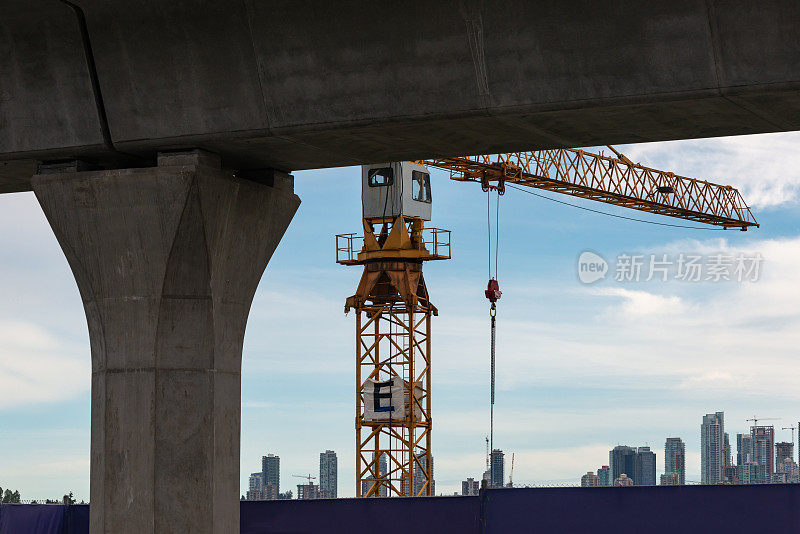 温哥华不列颠哥伦比亚省建设库存照片