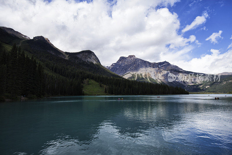 翡翠湖，Yoho国家公园，BC，加拿大