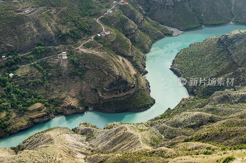 位于高加索达吉斯坦共和国苏拉克河峡谷中的欧洲最深的峡谷