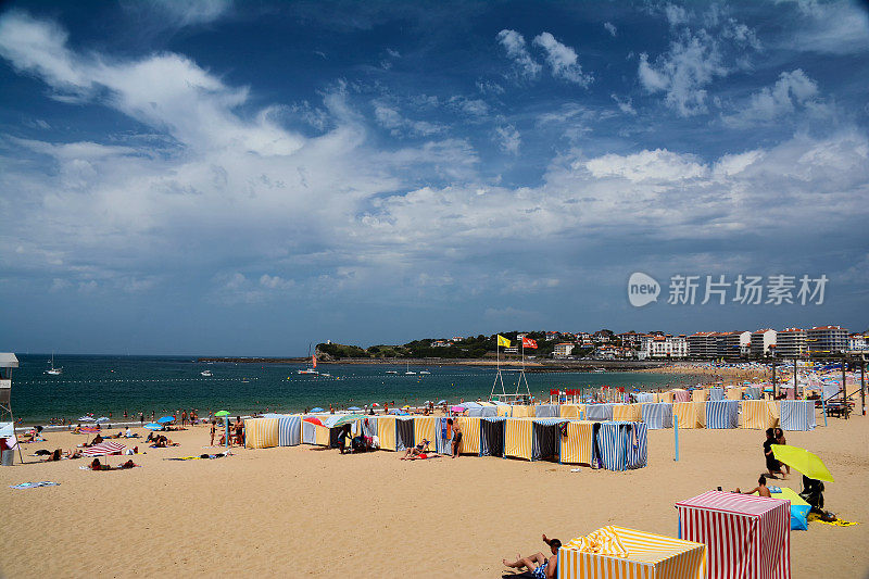 法国圣让・德・卢兹的大海滩