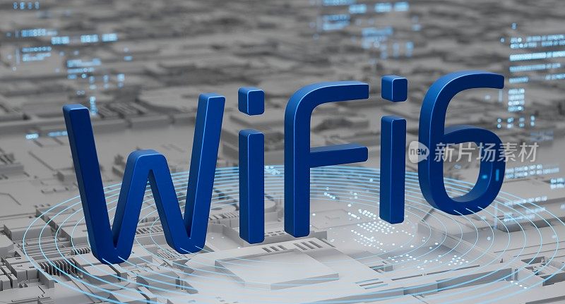 WiFi6具有智能性能的下一代无线通信连接网络。