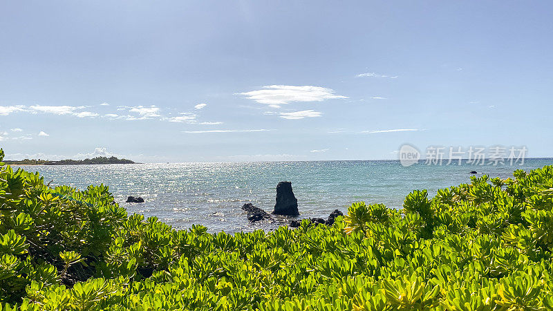 夏威夷的海岸线