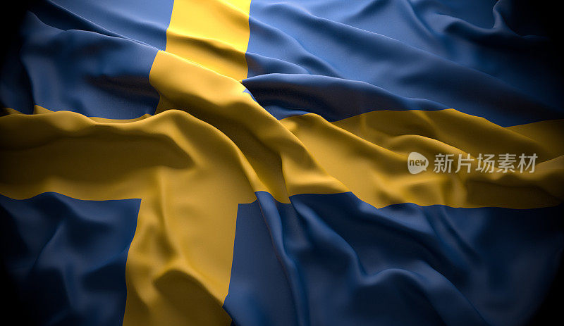 瑞典，斯德哥尔摩国家官方国旗