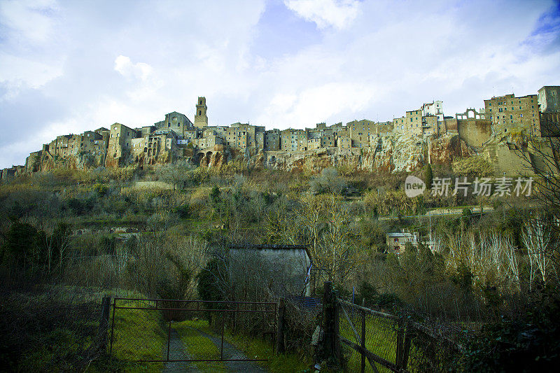 Pitigliano。意大利