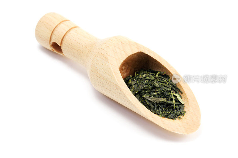 绿茶和木勺