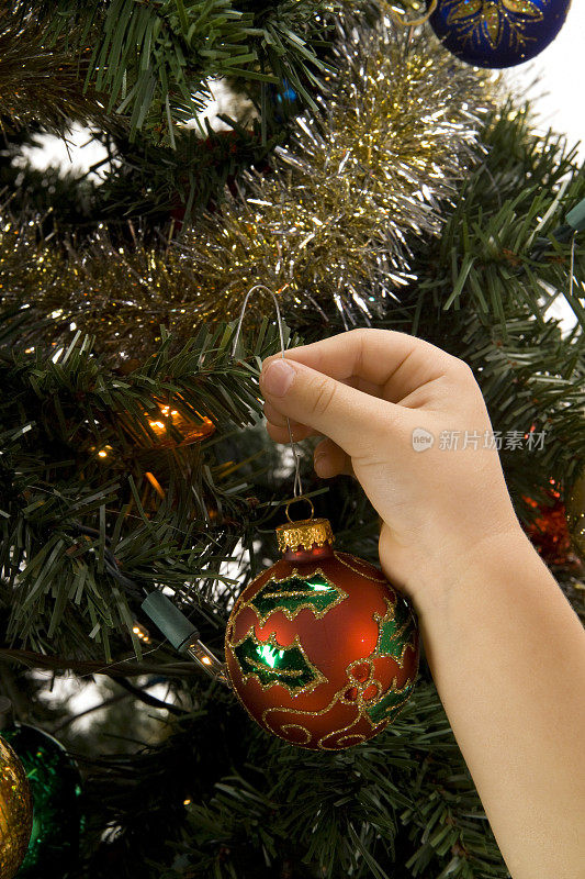 儿童悬挂圣诞装饰品