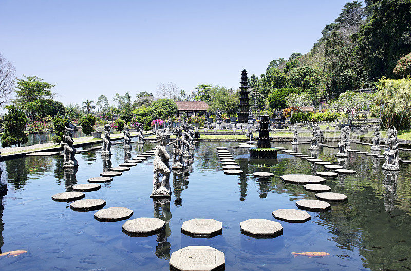 印度尼西亚巴厘岛的得尔塔水宫花园