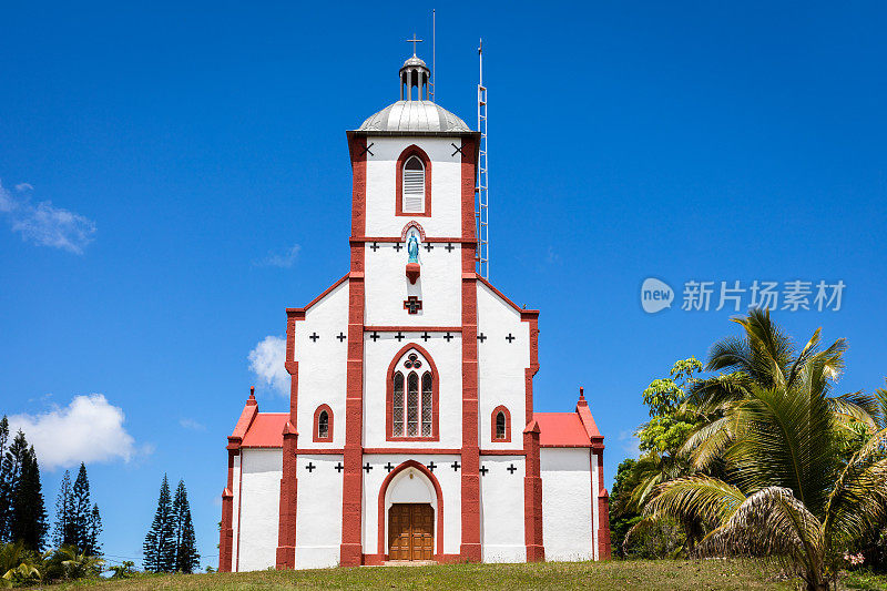 拉罗奇教堂Maré岛屿环礁新喀里多尼亚