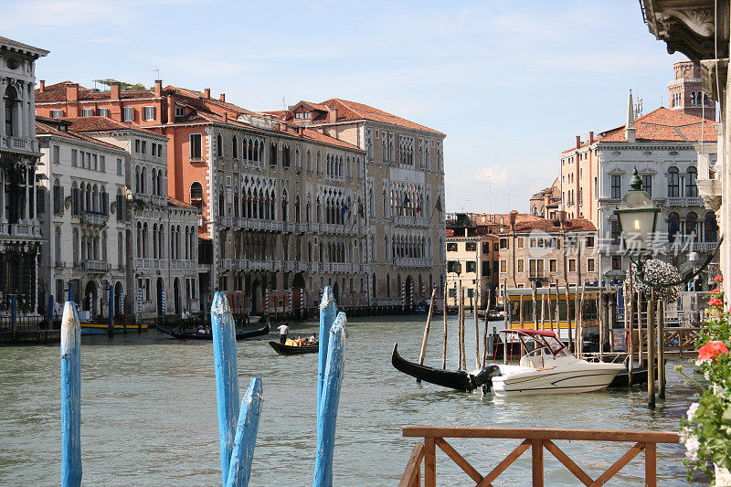 威尼斯运河的景色