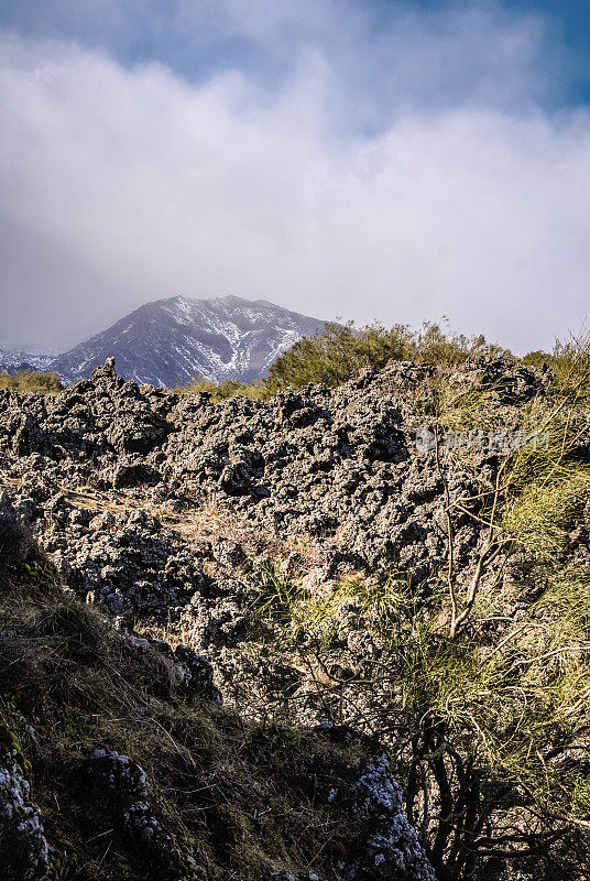 太埃特纳火山景观。