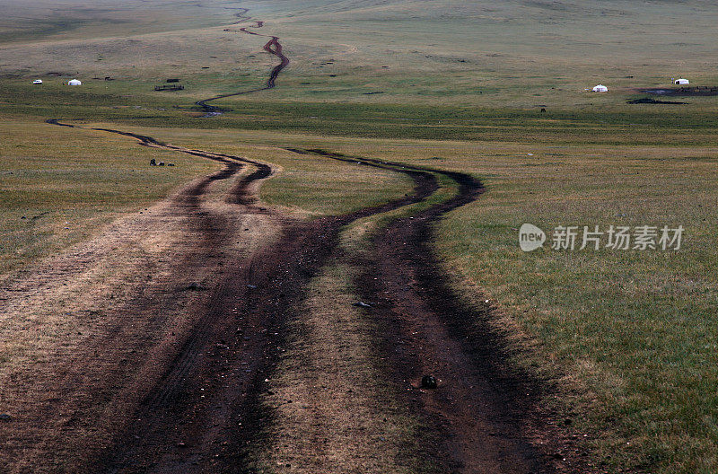 土路是蒙古，西伯利亚的公路