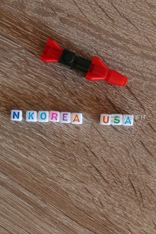 朝鲜对美国。