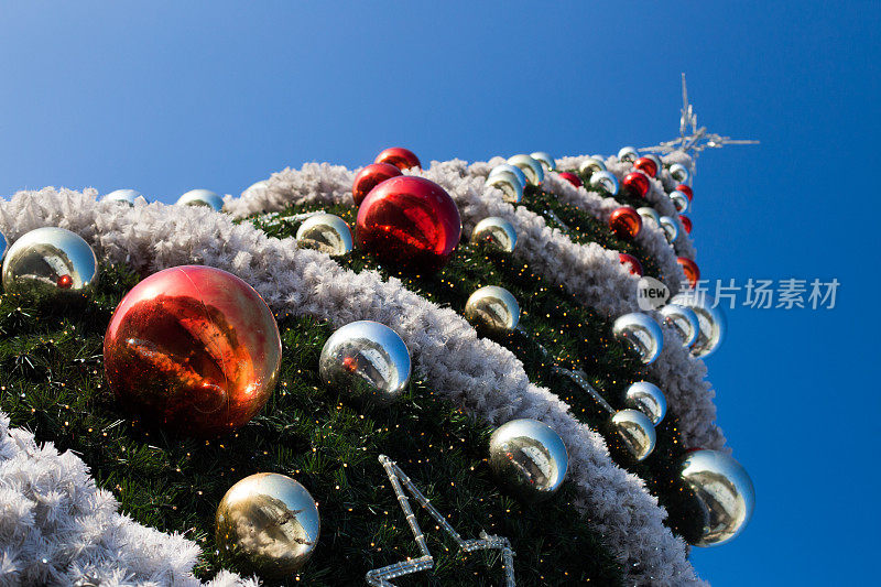 克拉科夫圣诞树，圣诞灯，圣诞装饰