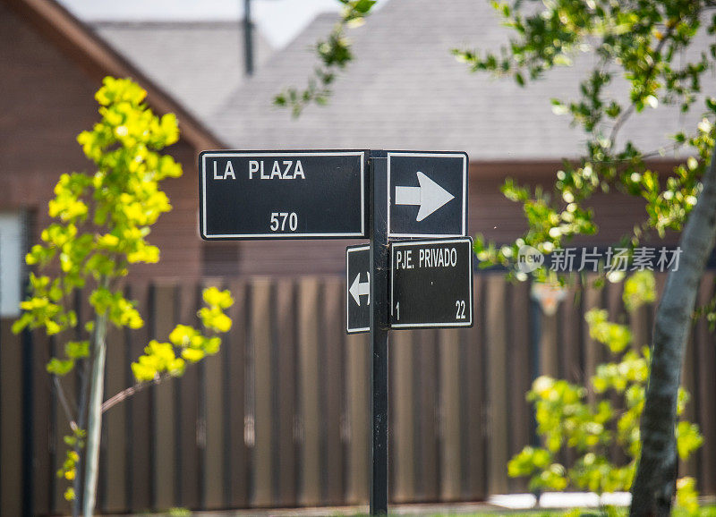 智利维纳德尔马的街道标牌