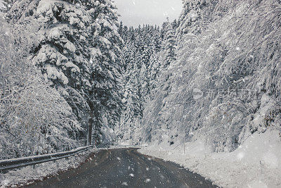 雪道路状况