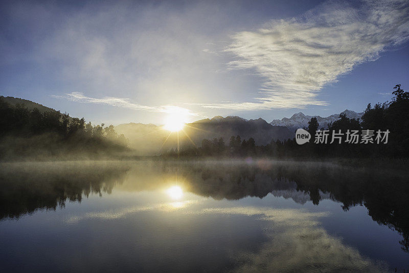 马锡森湖的黎明