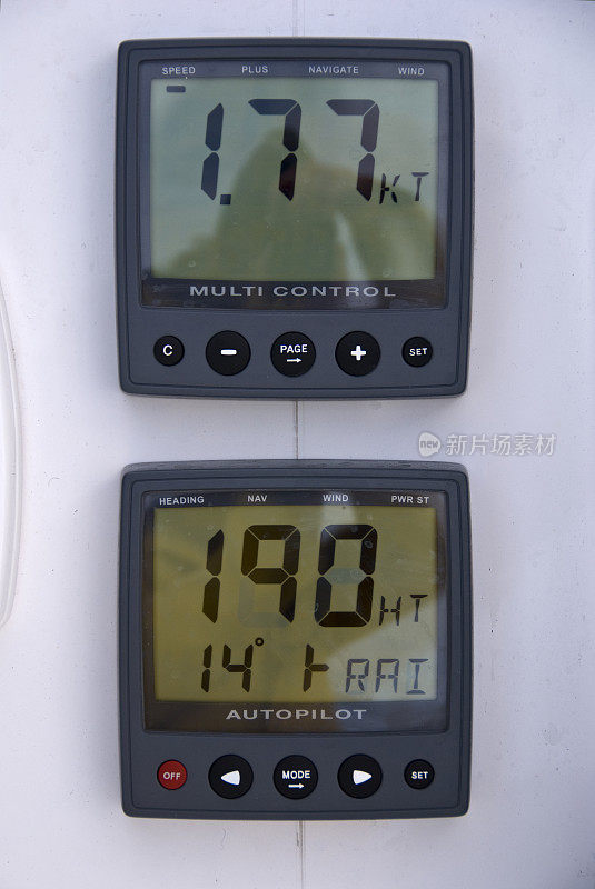 帆船导航设备、控制面板