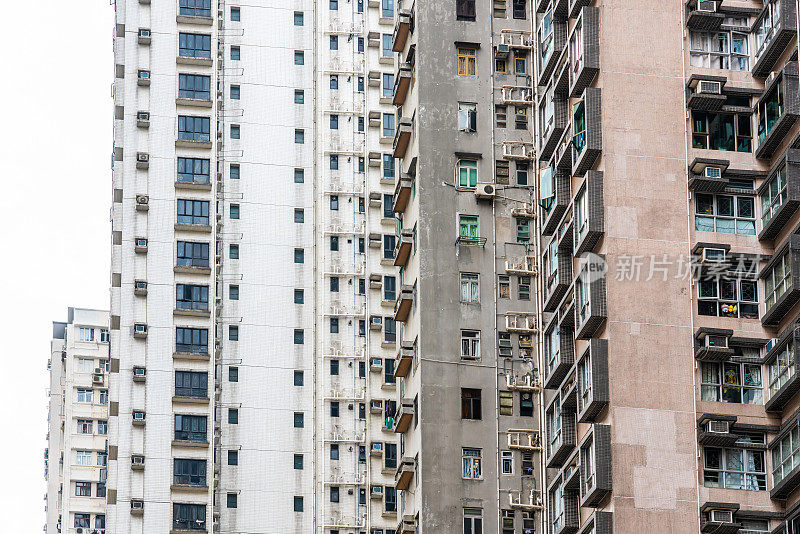 香港拥挤的房屋