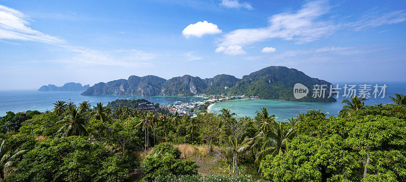 泰国皮皮岛鸟瞰图