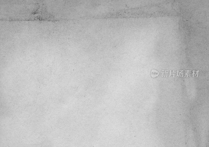 染色和潮湿的白纸垃圾纹理全框架背景