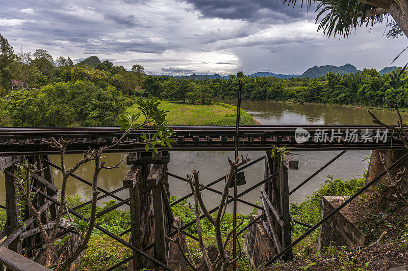 死亡铁路，高架部分。泰国北碧府的著名景点