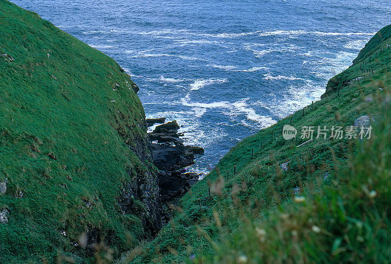 旧正片扫描，海景，斯莱黑德，克里郡，爱尔兰