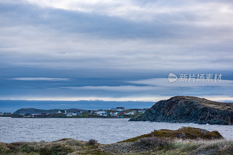 北Twillingate岛的观点在黎明，Twillingate，纽芬兰，加拿大