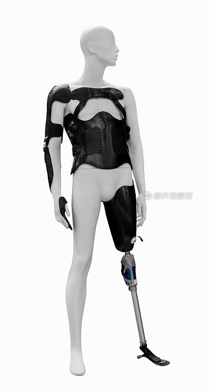 人体模型上的现代假肢
