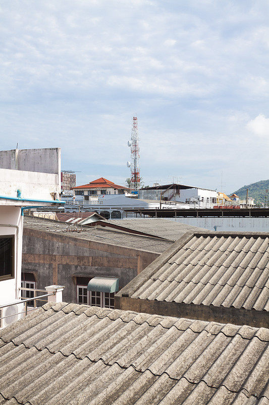 苏梅岛弥敦的屋顶景色