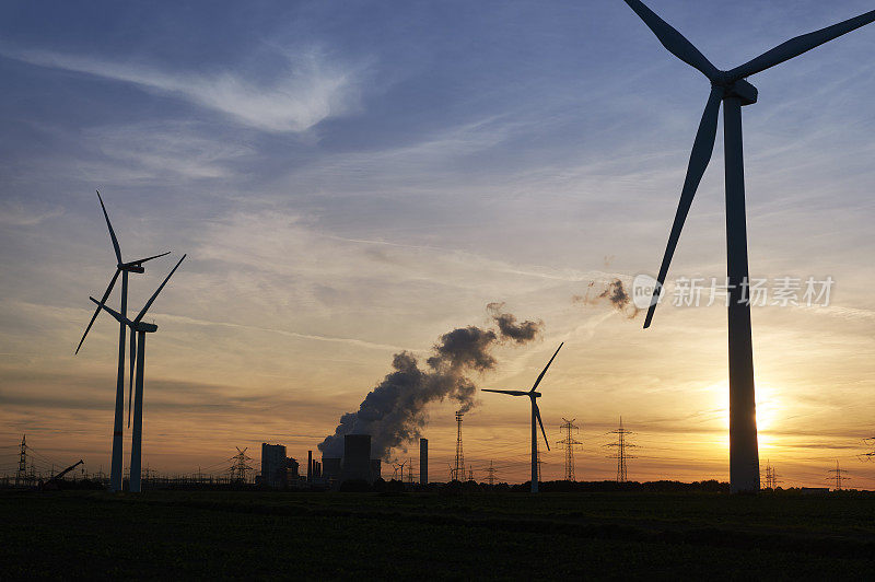 风能和燃煤电厂