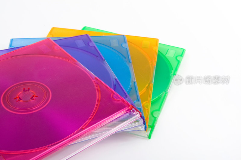 五颜六色的CD盒