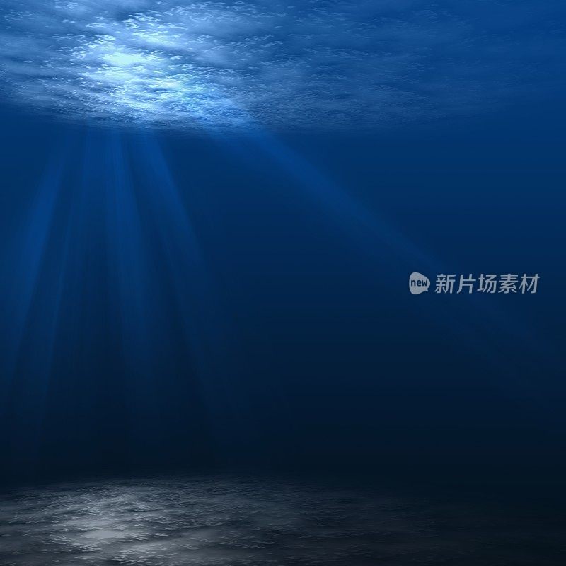 深海水下场景。