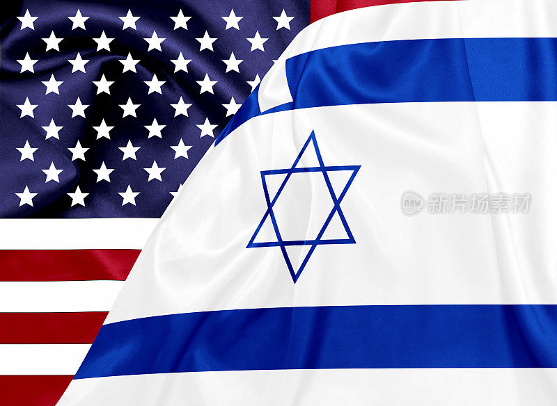美国和以色列国旗
