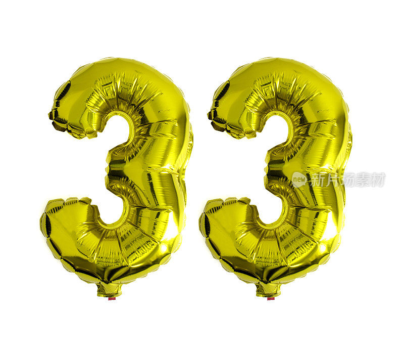 33号是用氦气箔气球写的