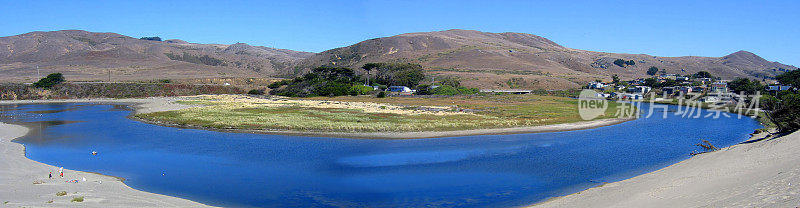 鲑鱼溪海滩，Bodega湾，加州。