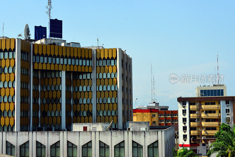 喀麦隆杜阿拉:商业区建筑