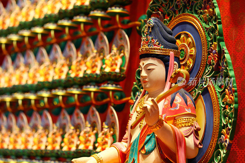 中国寺庙中的雕像