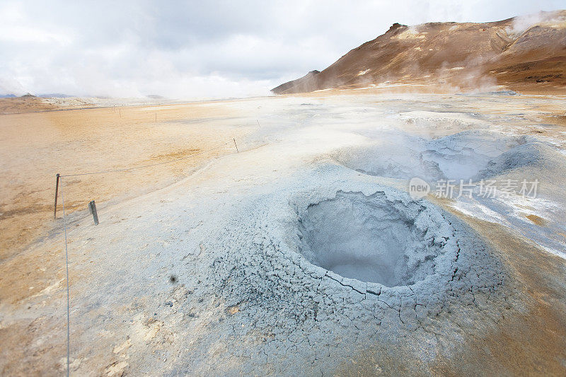 Hverir温泉正在活动