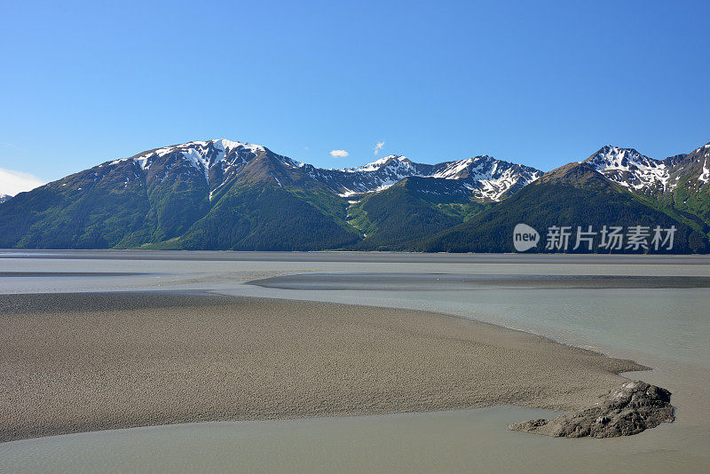 阿拉斯加特纳根手臂的河流床