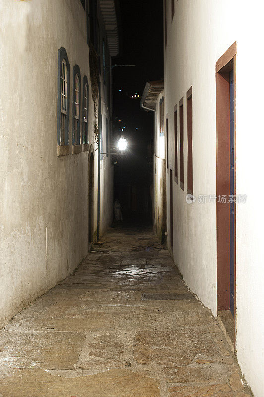 巴西乌罗普雷托的小巷