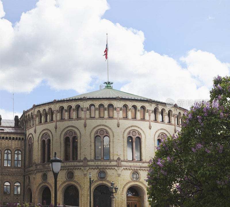 挪威议会建筑物建造。
