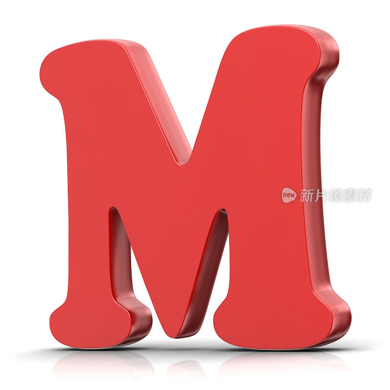 红色字母M