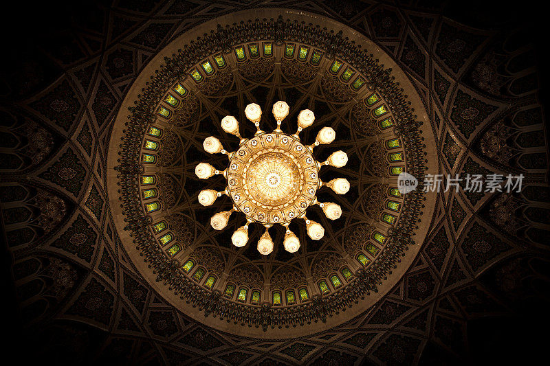 吊灯，大清真寺，马斯喀特