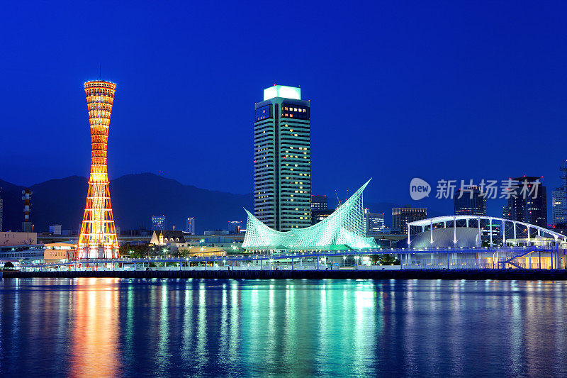 神户港，日本夜景