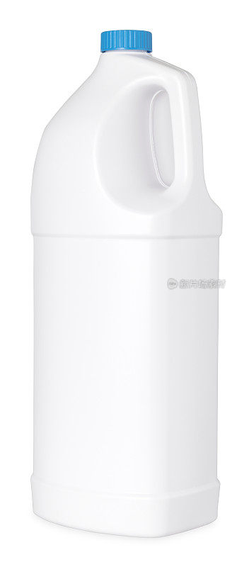 塑料清洁剂瓶隔离白色