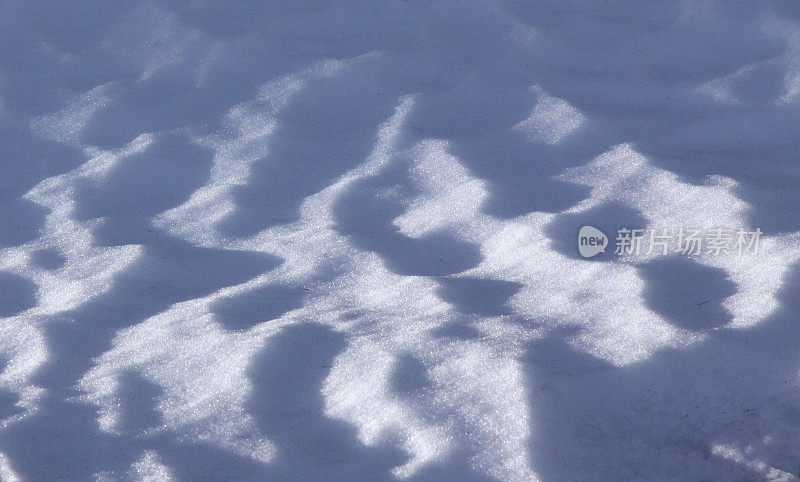 雪上的阴影