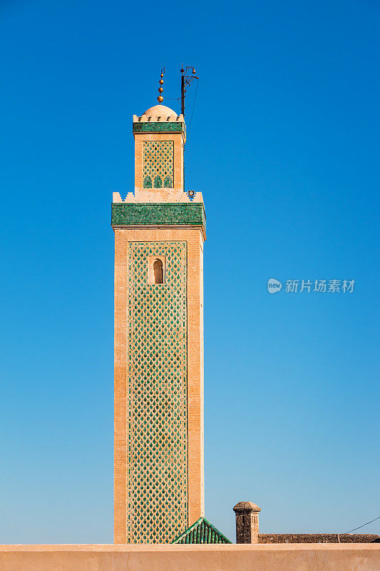 摩洛哥非斯古城凯拉乌因清真寺尖塔