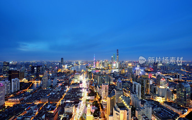 上海夜景，中国